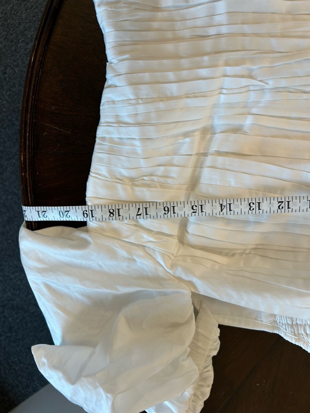 Aje White Adelia Ruffle Ruched Blouse - Picture 11 of 11